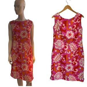 Vintage Hookano Floral Sheath Dress